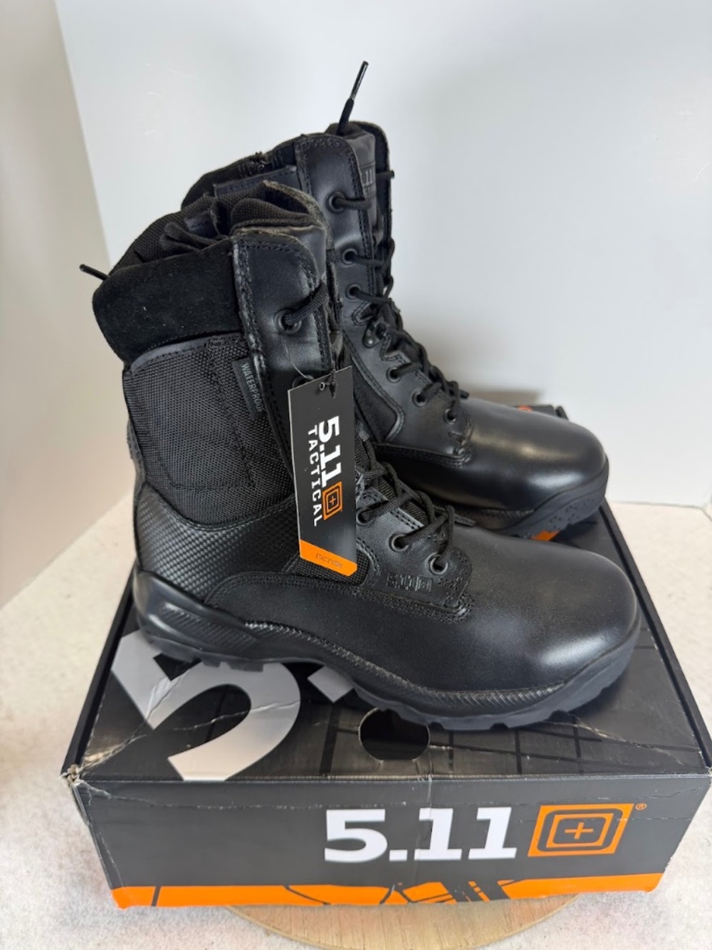 5.11 Tactical ATAC Storm 8 Mens 10.5 Waterproof Side Zip Tactical Boots NIB